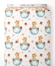 Tissu - Enfants sur la lune