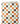 Tissu - Carreaux usés orange et vert