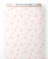 Tissu - Petites fleurs roses variées