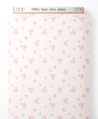 Tissu - Petites fleurs roses variées