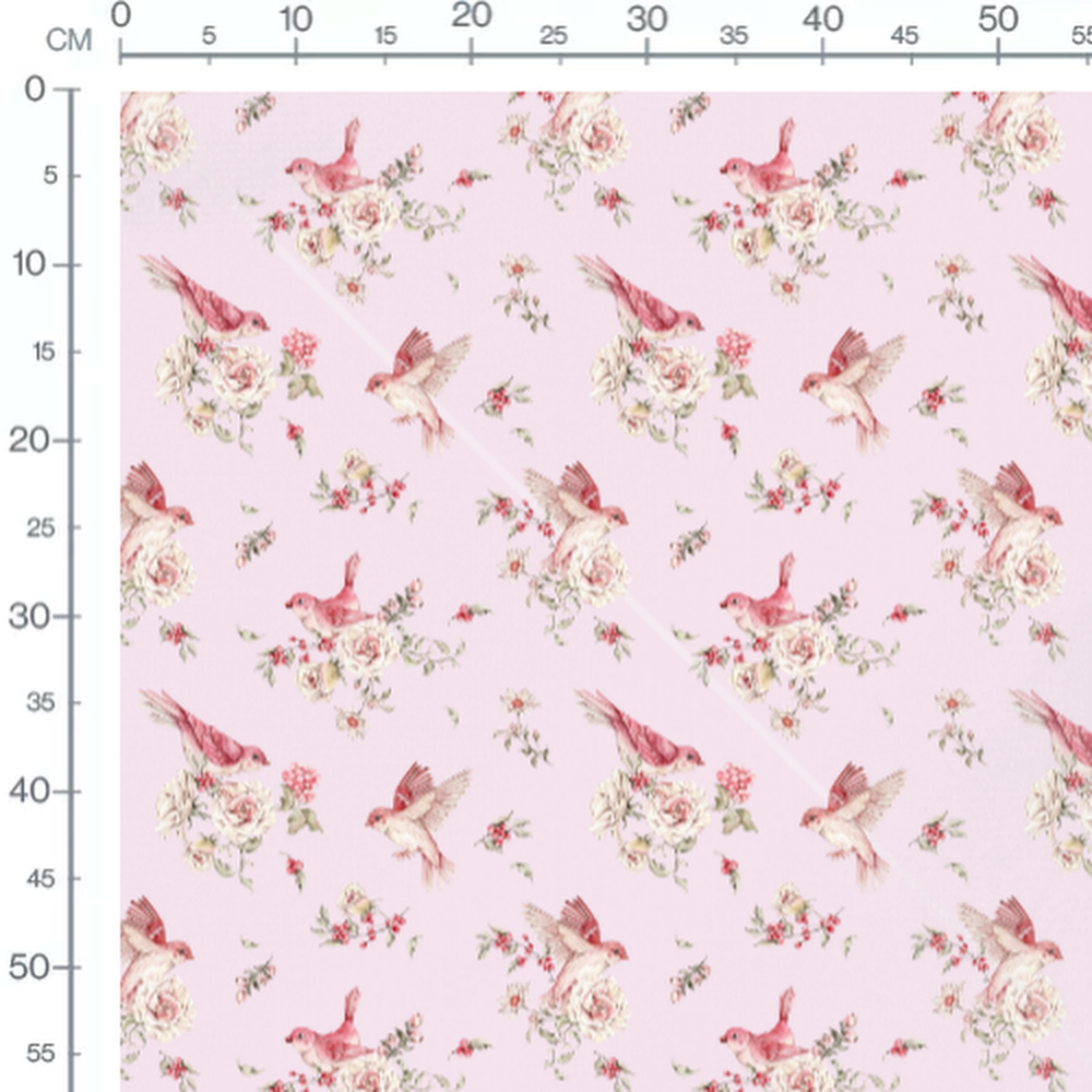 Tissu - Poires colorées sur fond clair