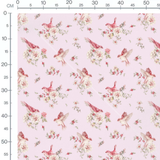Tissu - Poires colorées sur fond clair