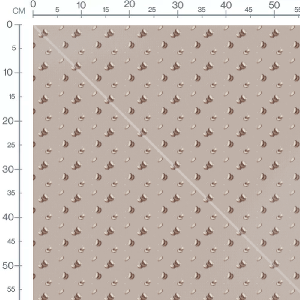 Tissu - Noix de coco avec éclaboussures