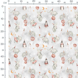 Tissu - Éléphants et pingouins joyeux