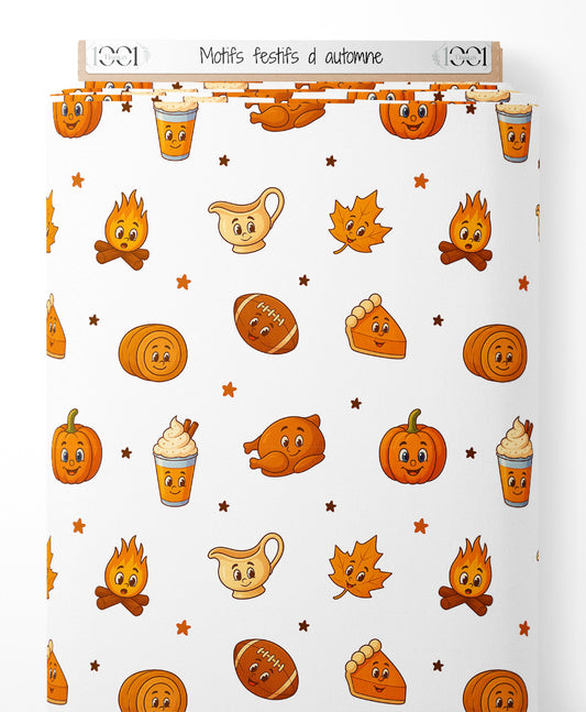 Tissu - Motifs festifs d'automne