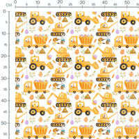 Tissu - Engins et animaux de Pâques