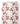 Tissu - Fleurs et fraises roses
