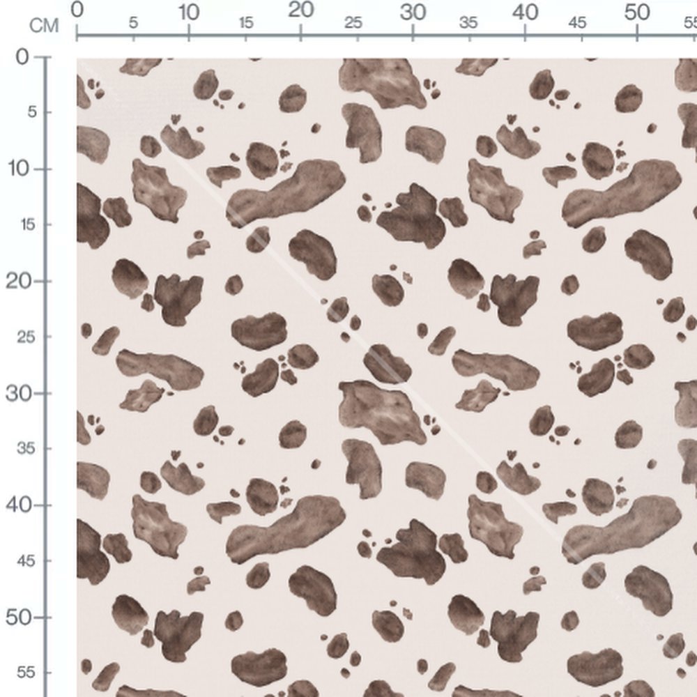 Tissu - Taches marron sur beige