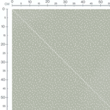 Tissu - Pois blancs sur vert