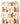 Tissu - Ours avec chariot beige