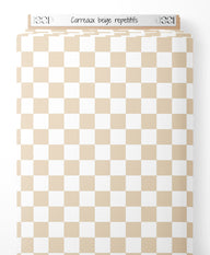 Tissu - Carreaux beige répétitifs