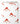 Tissu - Champignons rouges sur blanc