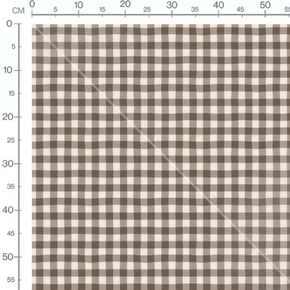 Tissu - Carreaux uniformes sur crème