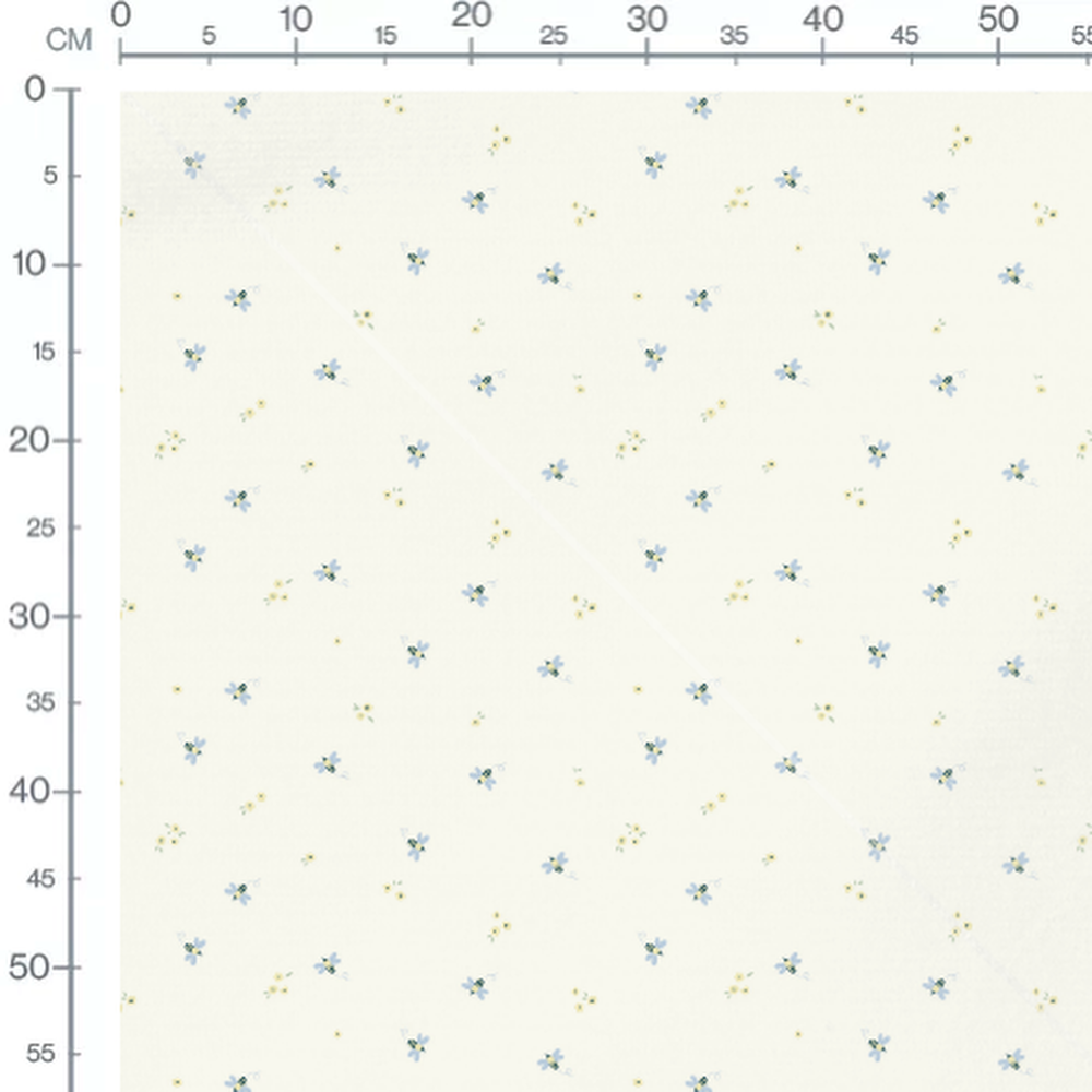 Tissu - Abeilles et fleurs jaunes