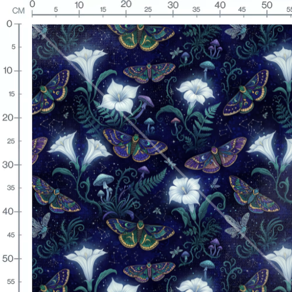 Tissu - papillon nocturne