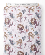 Tissu - Sirènes et méduses roses