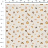 Tissu - Pâtisseries et biscuits variés