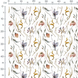 Tissu - Fleurs pastel délicates