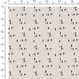 Tissu - Lettres Be Happy