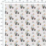 Tissu - Girafes sur scooters