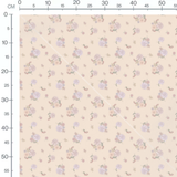 Tissu - Bouquets floraux pastel