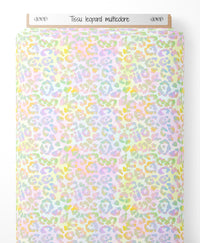 Tissu - leopard multicolore