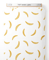 Tissu - Motif bananes jaunes