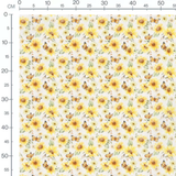 Tissu - Tournesols et papillons