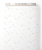Tissu - Pois pastel sur fond blanc