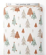 Tissu - Sapin géométrique pastel