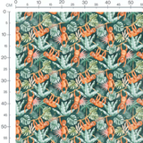 Tissu - Orang-outans et feuillages