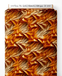 Tissu - Plis Géométriques Or