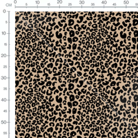 Tissu - leopard marron
