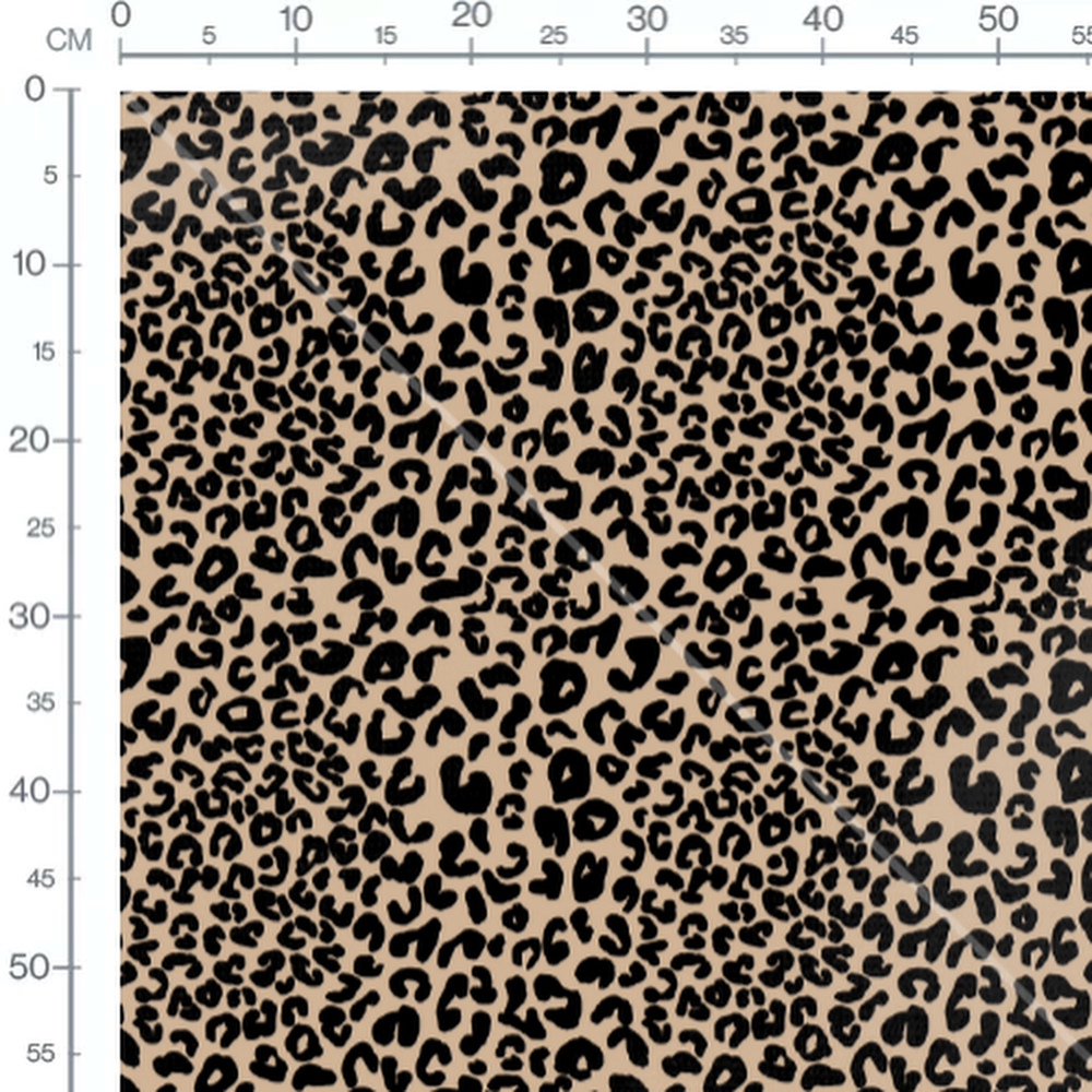 Tissu - leopard marron