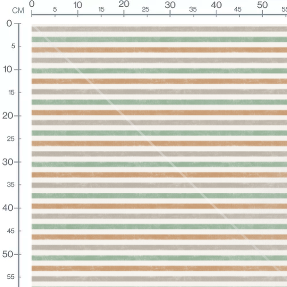 Tissu - Rayures grises et vertes usées