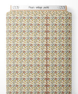 Tissu - Fleurs vintage pastel