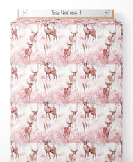 Tissu - Noel rose 4