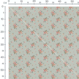 Tissu - Herbes fines sur beige