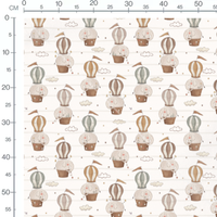 Tissu - Chaussettes grises et étoiles