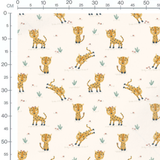 Tissu - Petits léopards et coccinelles