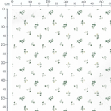 Tissu - Feuilles nuancées et fleurs