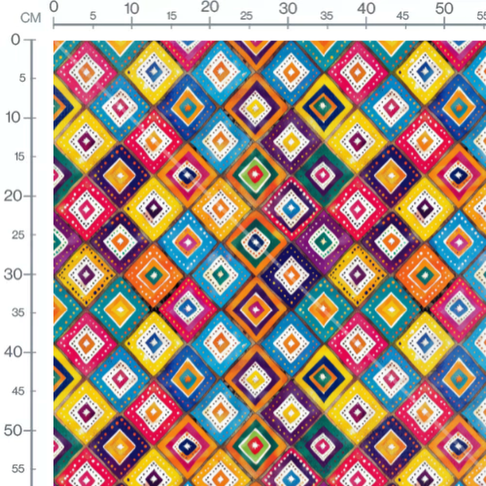 Tissu - carreaux africain