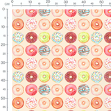 Tissu - Donuts colorés aquarelle