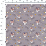 Tissu - Chauves-souris et lunes