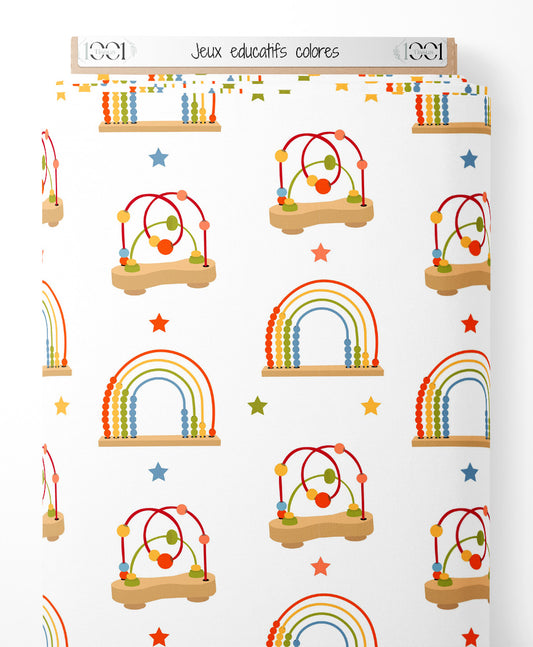 Tissu - Jeux éducatifs colorés