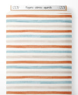 Tissu - Rayures colorées aquarelle