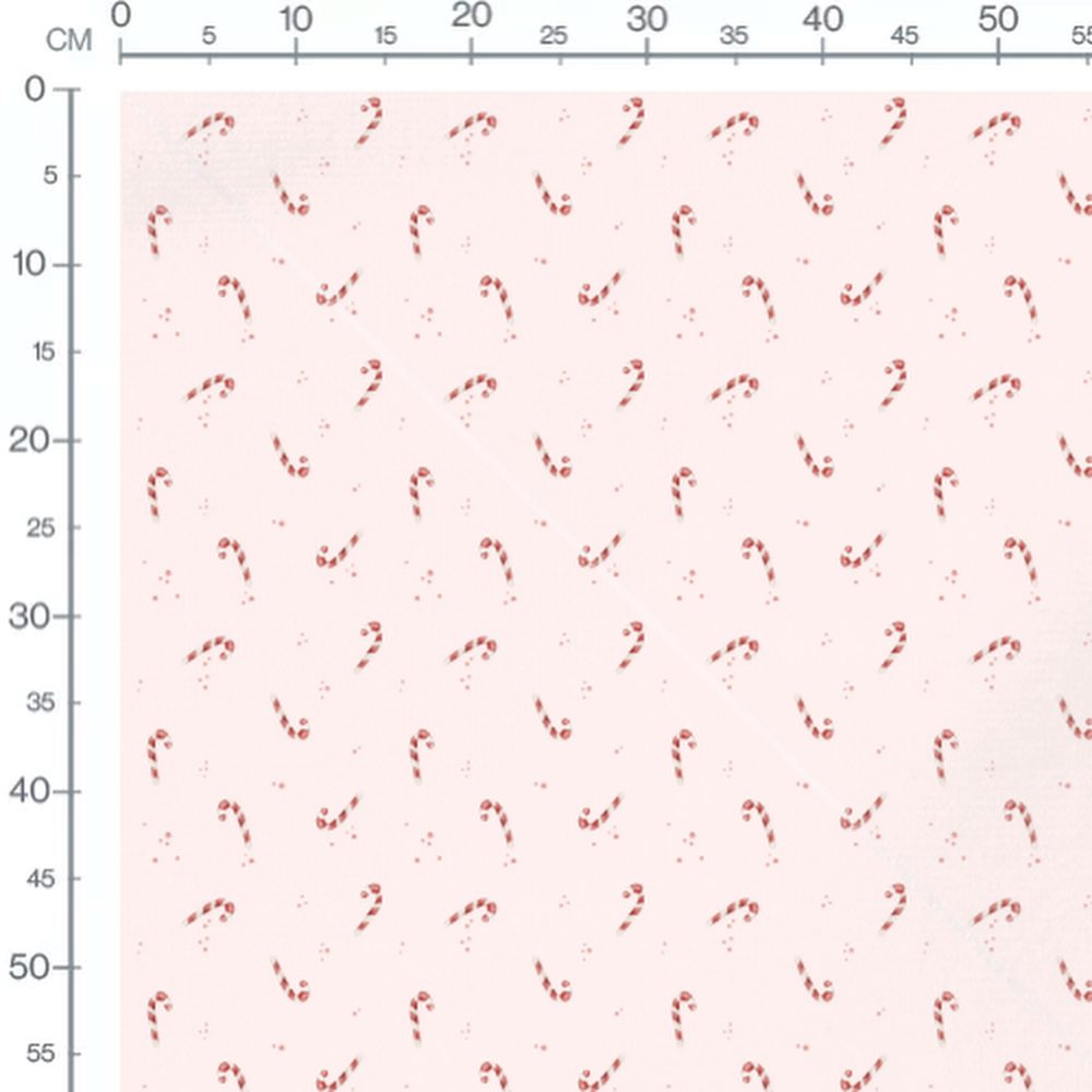 Tissu - Sucres d'orge sur rose pâle