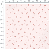 Tissu - Sucres d'orge sur rose pâle