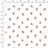 Tissu - Mouettes et baleines rayées