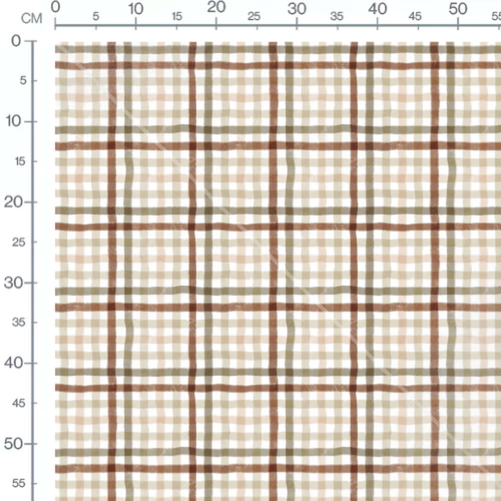 Tissu - Lignes croisées sur blanc